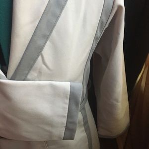 Vintage Light & Dark Grey Trim Trench Coat